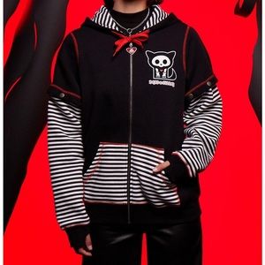Skelanimals hoody w detachable arm sleeves!!!